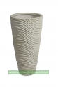 Graphic vase white washed 40Øx75h
